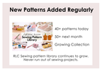 Lifetime Access RLC Sewing Pattern Library