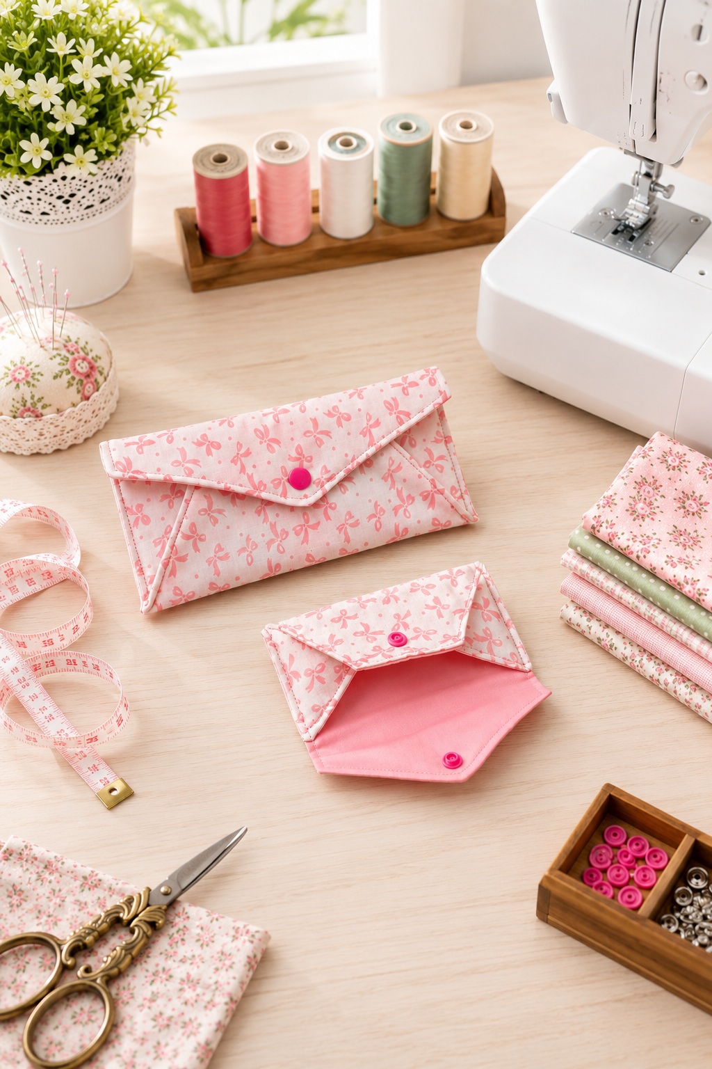 Envelope Pouch Sewing Pattern (2 Sizes)
