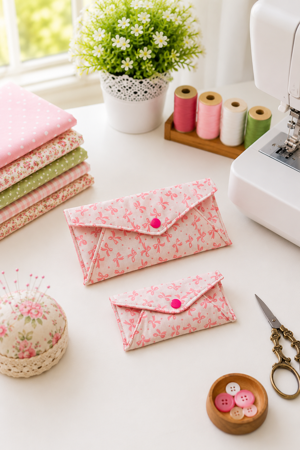 Envelope Pouch Sewing Pattern (2 Sizes)