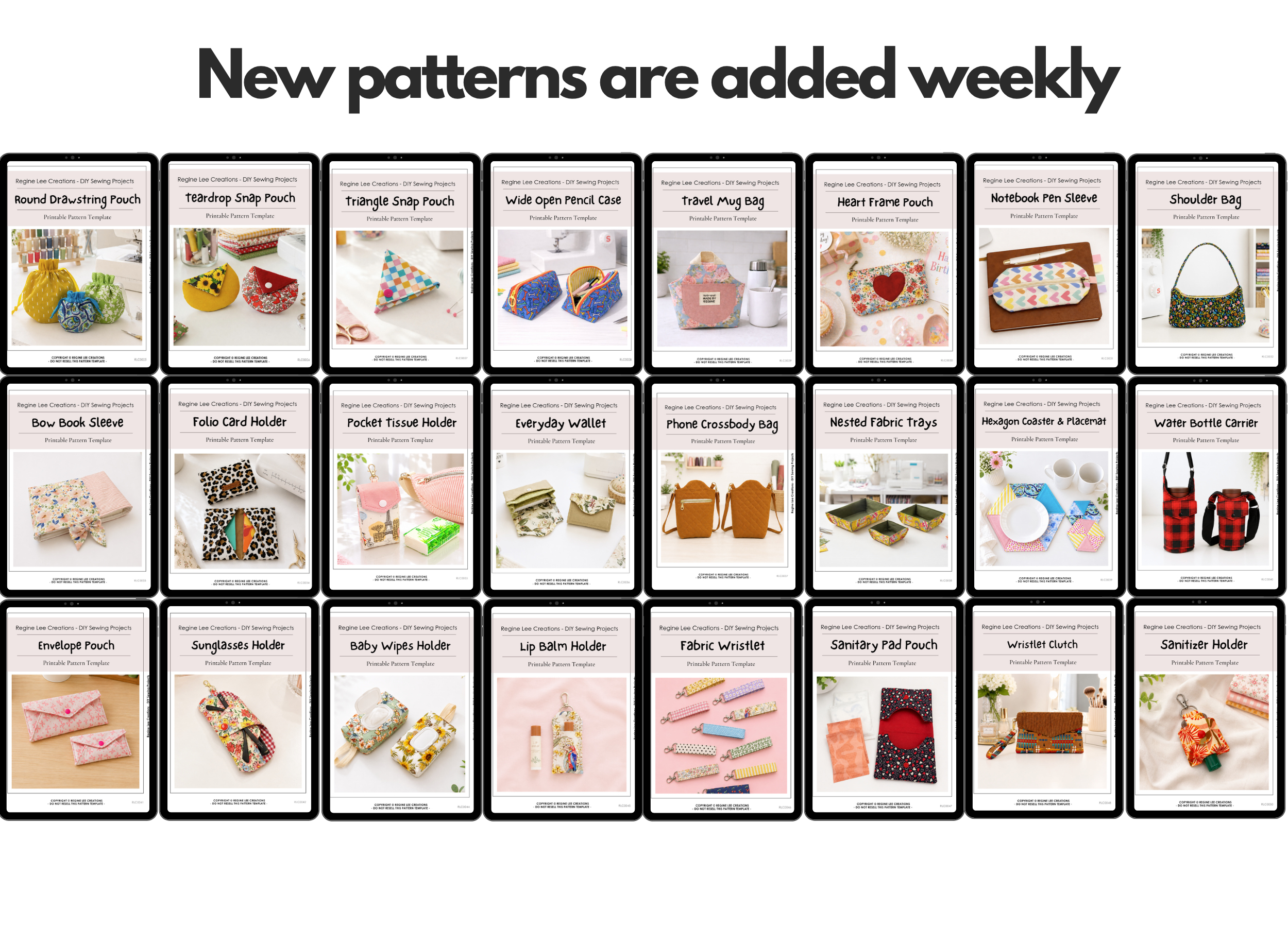 Lifetime Access RLC Sewing Pattern Library