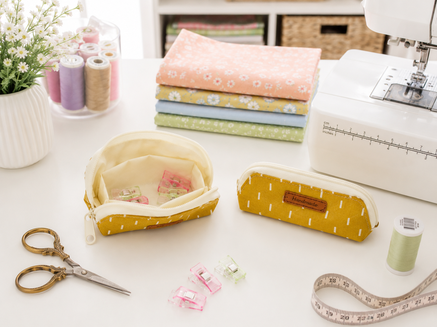 Wide Open Mini Zipper Pouch Sewing Pattern