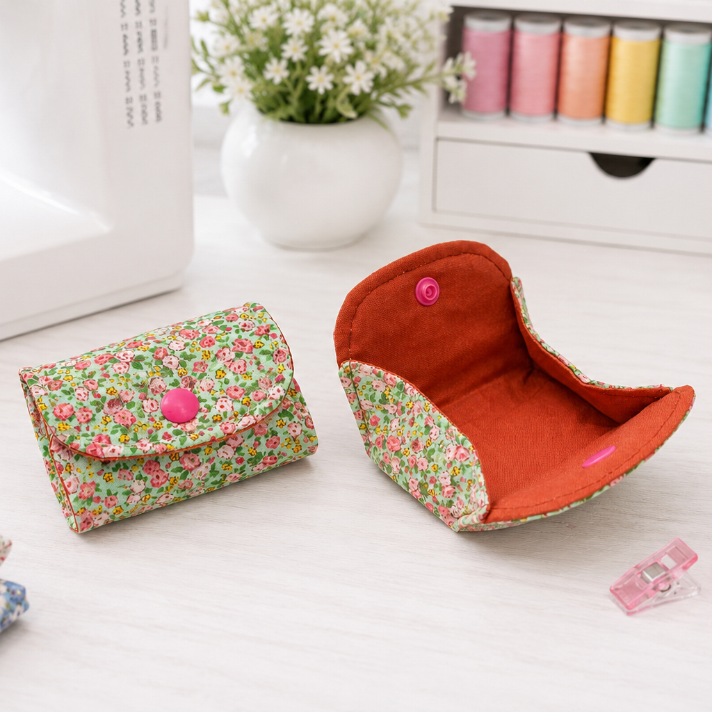 Fold & Snap Mini Pouch Sewing Pattern