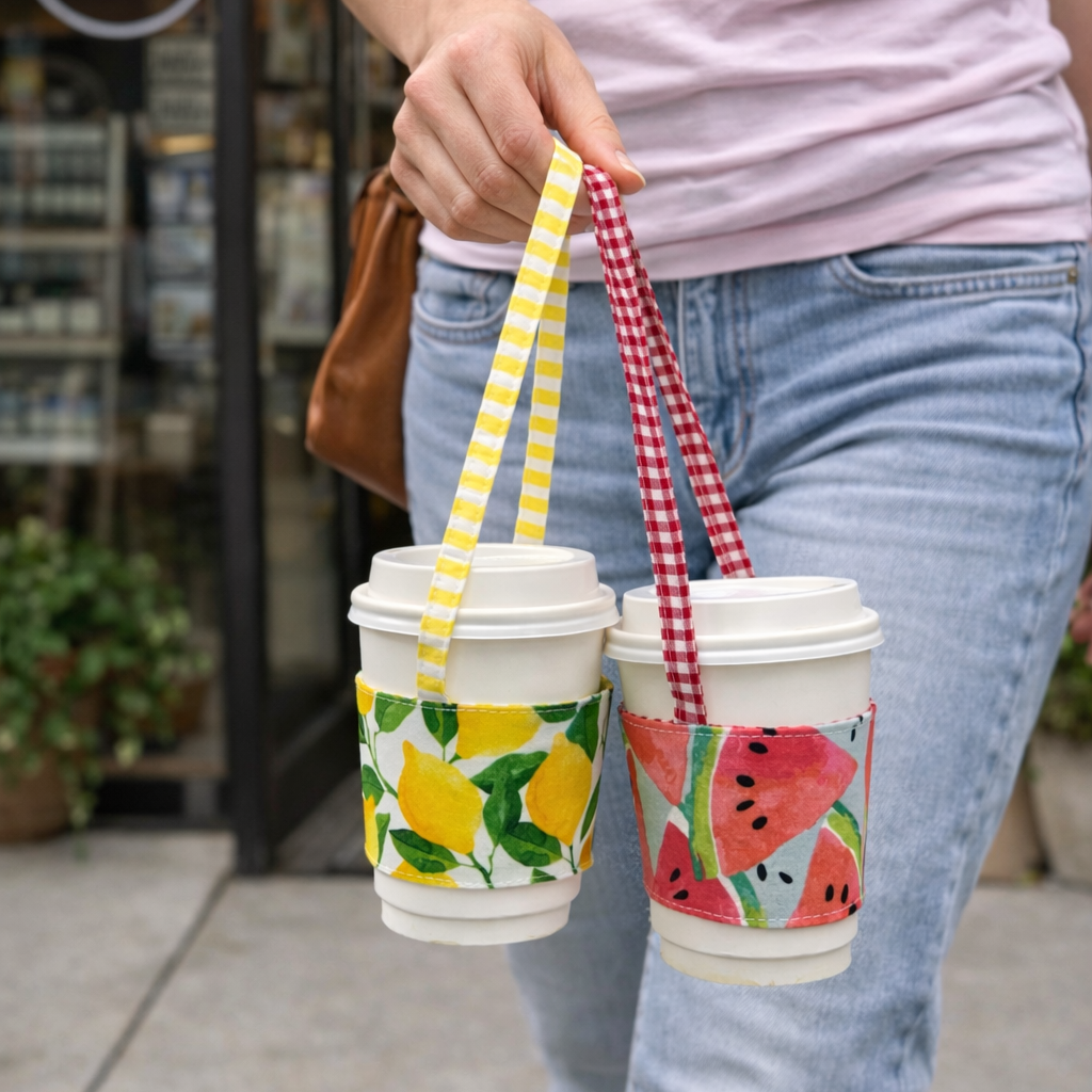 Coffee Cup Carrier Sewing Pattern