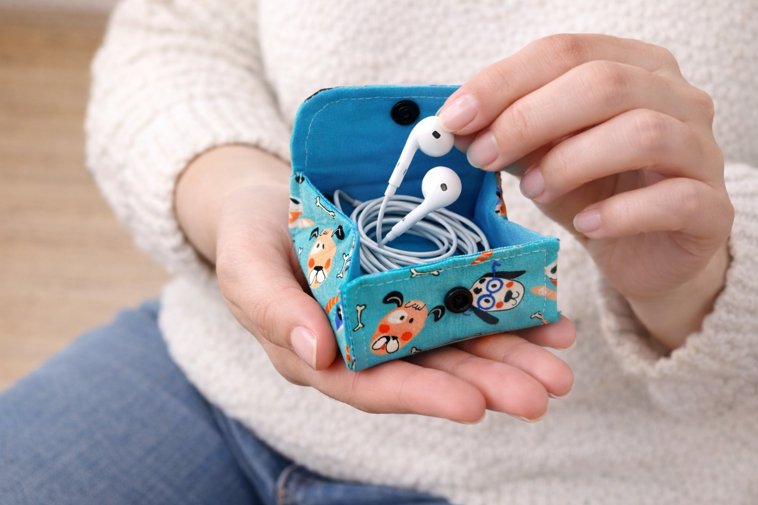 Fold & Snap Mini Pouch Sewing Pattern