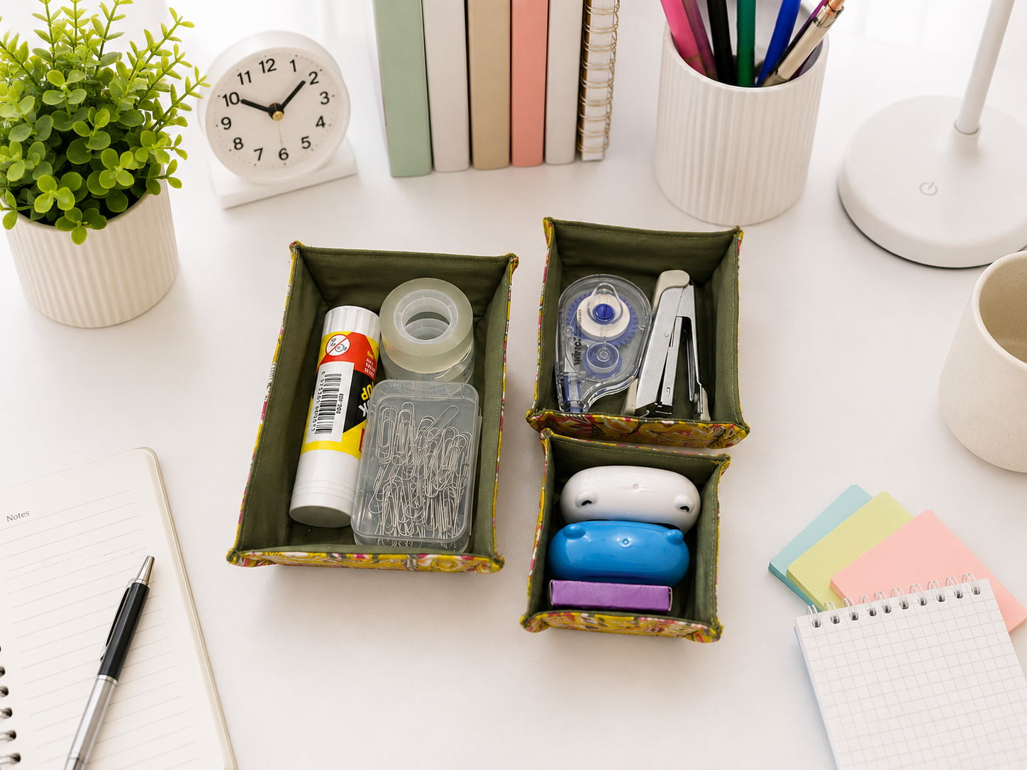 Nested Fabric Tray Sewing Pattern (3 Sizes)