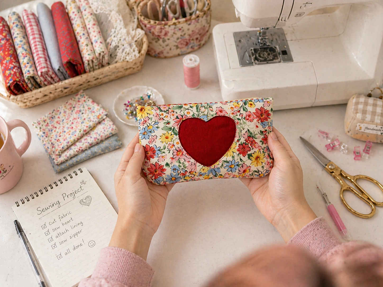 Heart Frame Purse Sewing Pattern