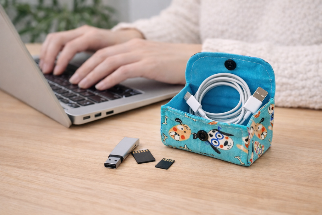 Fold & Snap Mini Pouch Sewing Pattern
