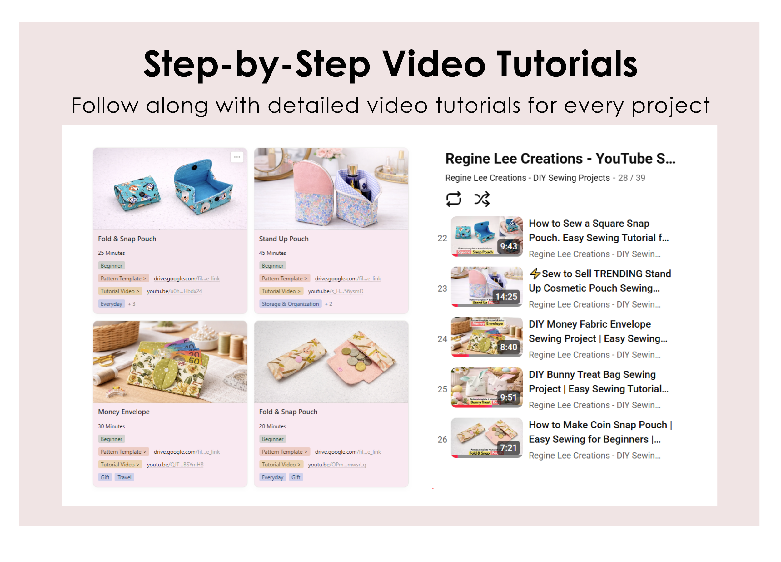 Lifetime Access RLC Sewing Pattern Library