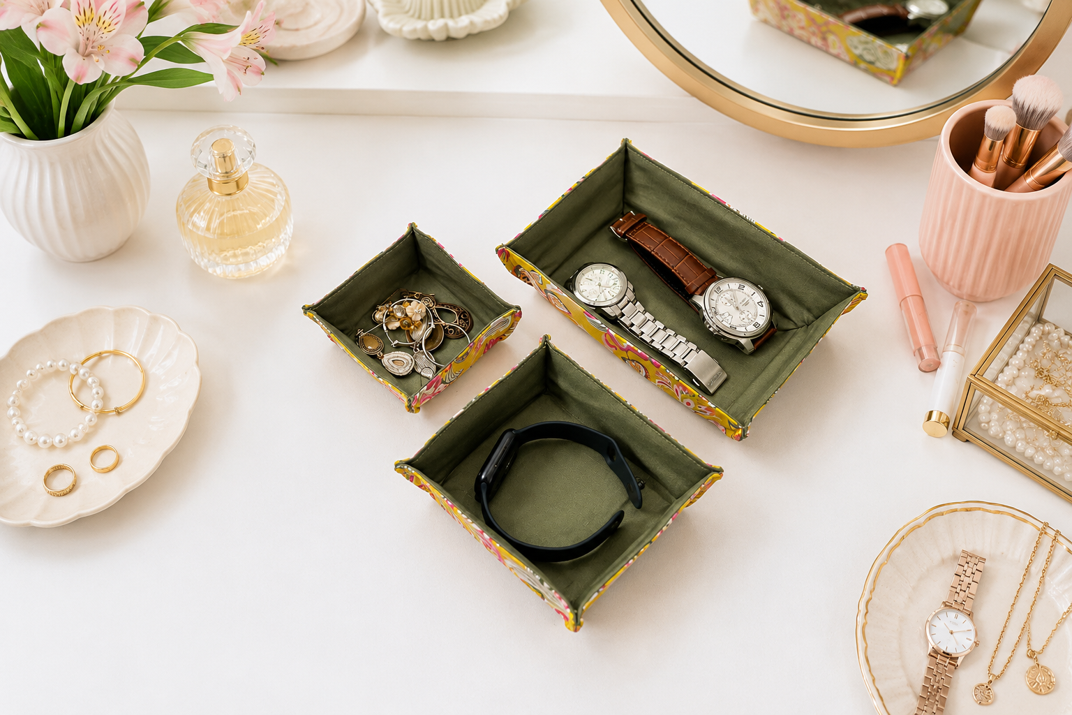 Nested Fabric Tray Sewing Pattern (3 Sizes)