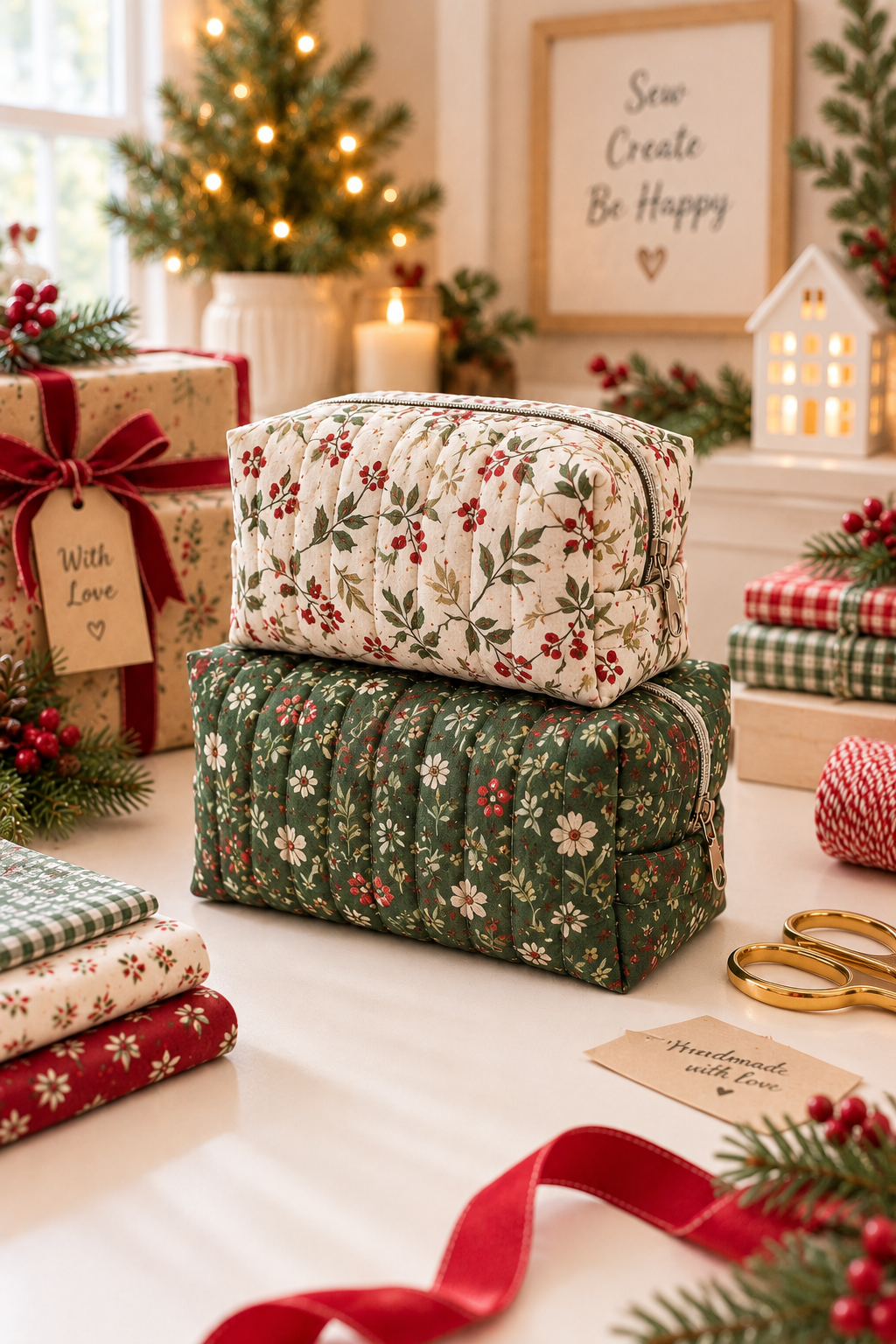 Boxy Makeup Bag Sewing Pattern (2 Sizes)