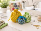 Round Drawstring Pouch Sewing Pattern (3 Sizes)