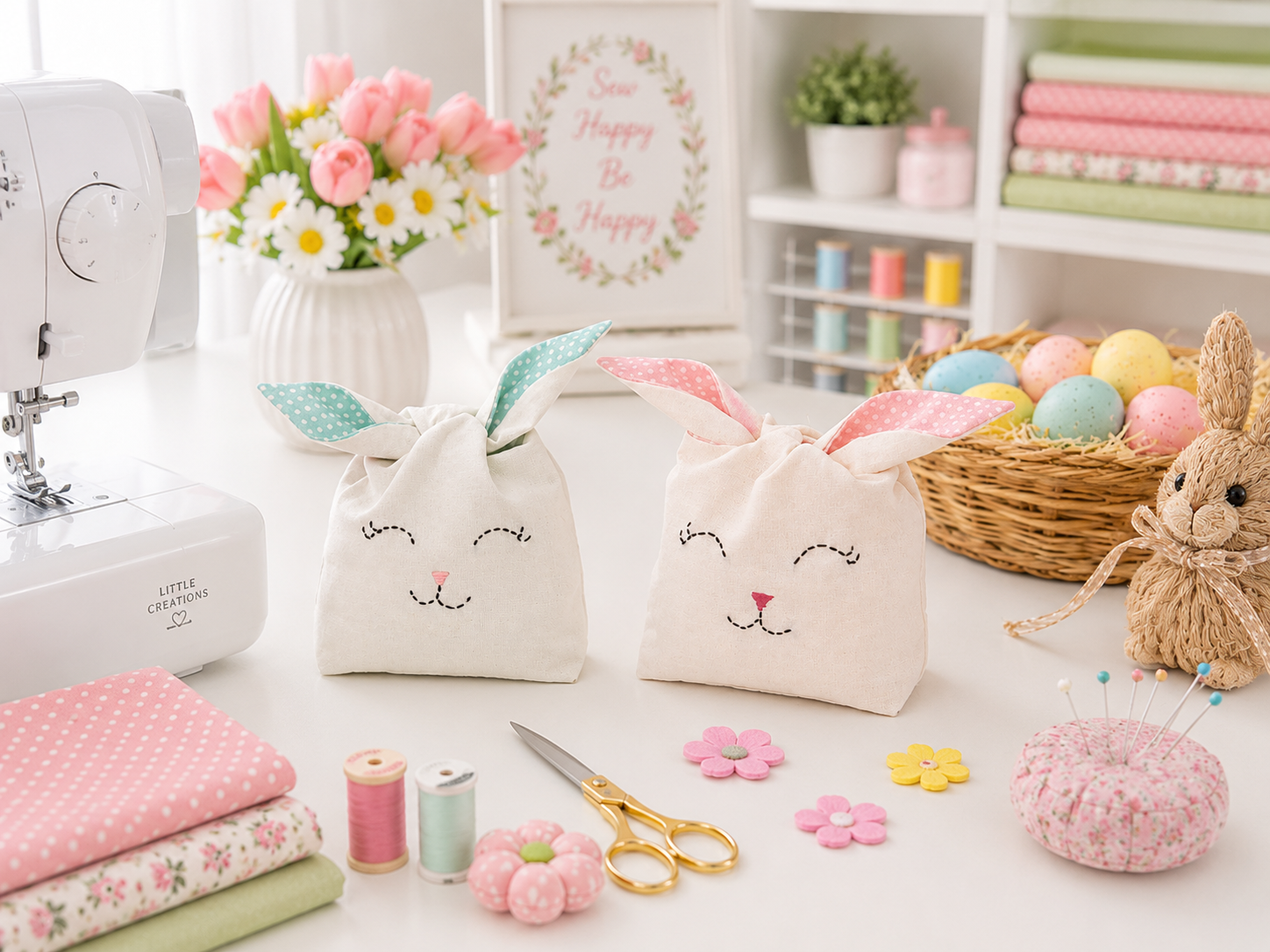 Bunny Treat Bag Sewing Pattern