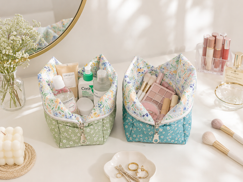 Boxy Makeup Bag Sewing Pattern (2 Sizes)