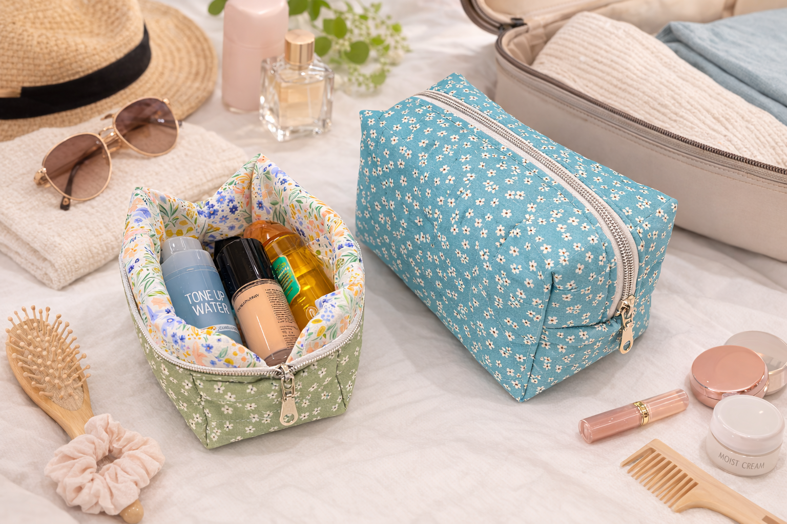 Boxy Makeup Bag Sewing Pattern (2 Sizes)