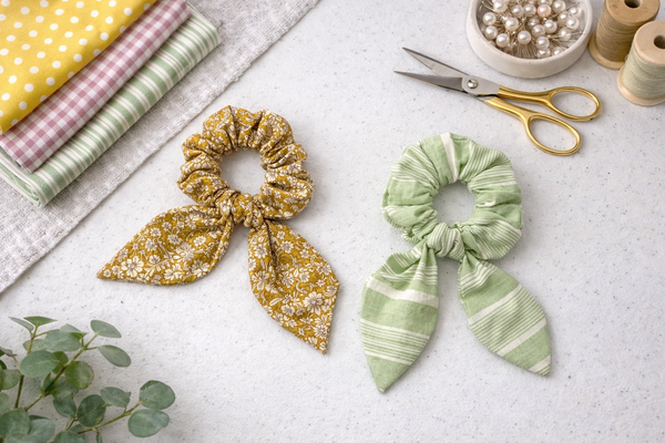 Bunny Ear Scrunchie Sewing Pattern