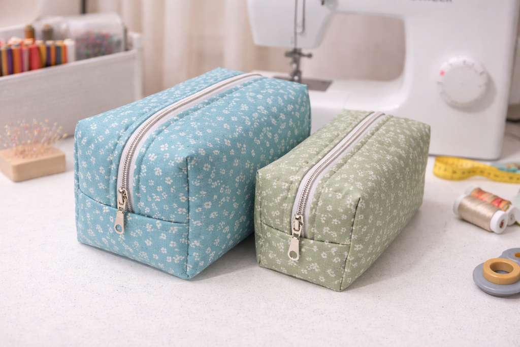 Boxy Makeup Bag Sewing Pattern (2 Sizes)