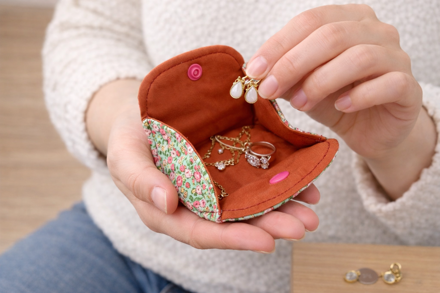 Fold & Snap Mini Pouch Sewing Pattern