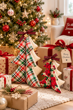 3D Fabric Christmas Tree Sewing Pattern (2 Sizes)