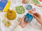Round Drawstring Pouch Sewing Pattern (3 Sizes)