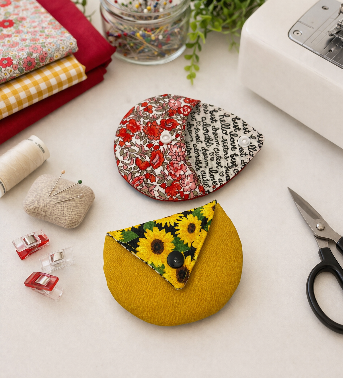 Teardrop Mini Snap Pouch Sewing Pattern