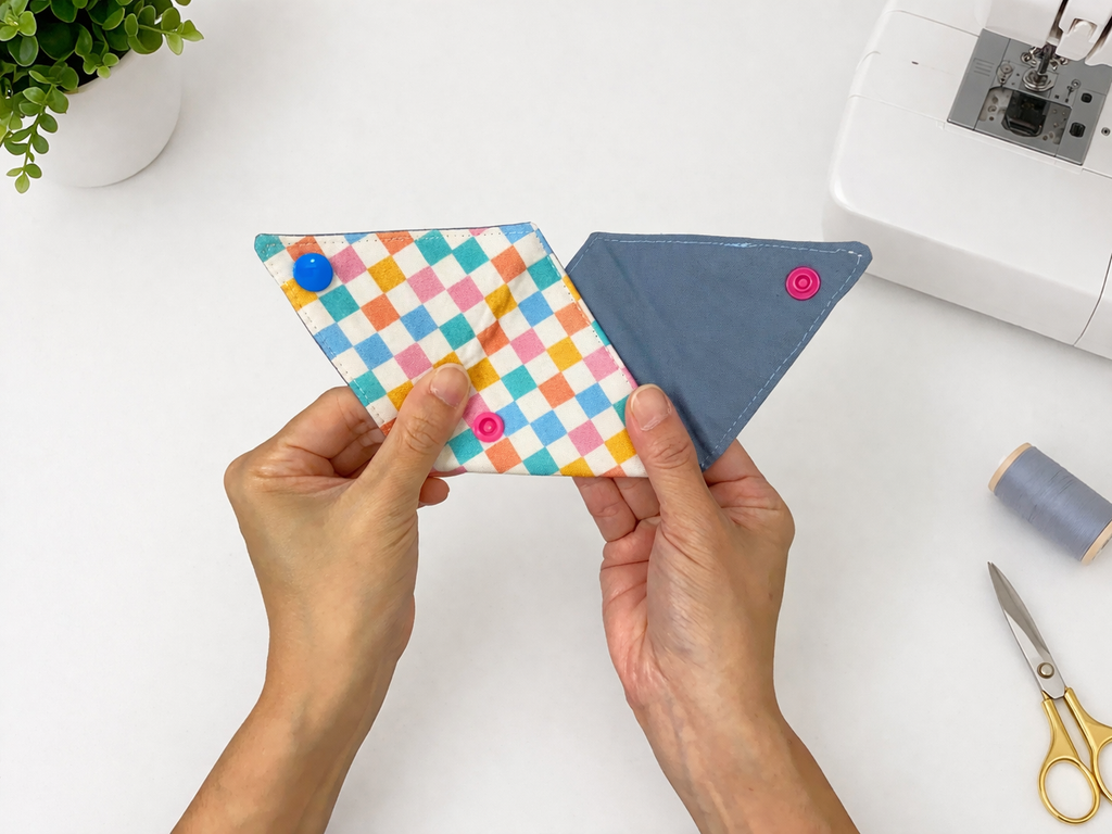 Triangle Snap Pouch Sewing Pattern