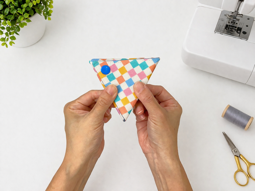 Triangle Snap Pouch Sewing Pattern