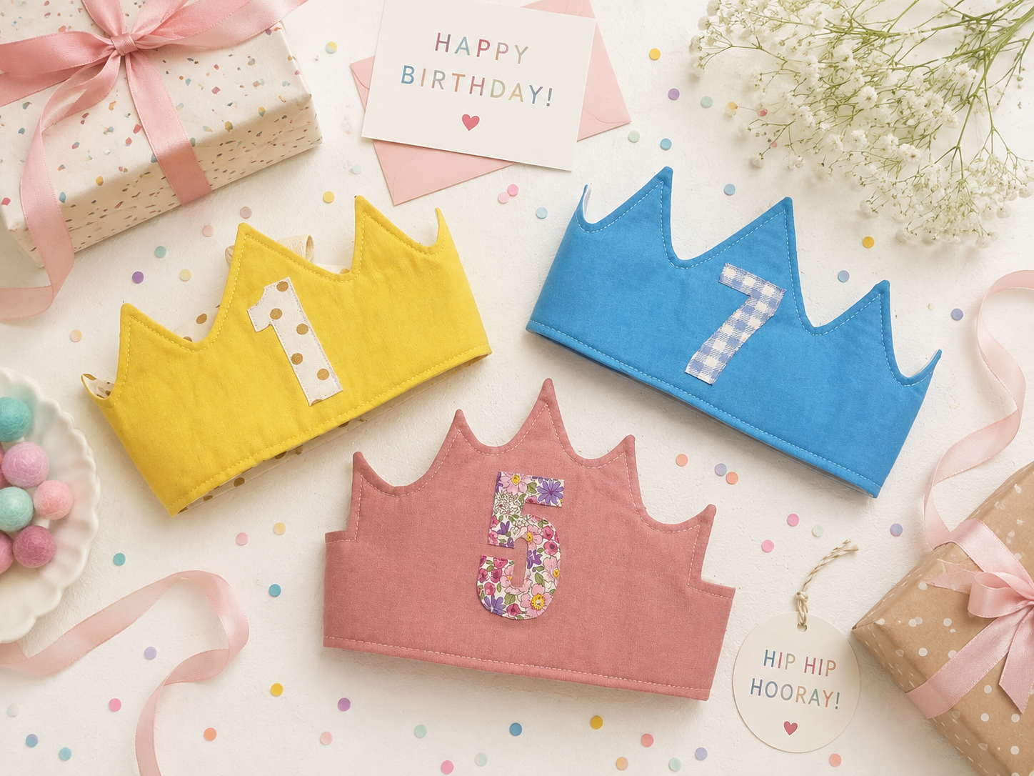 Birthday Crown Sewing Pattern (2 designs)