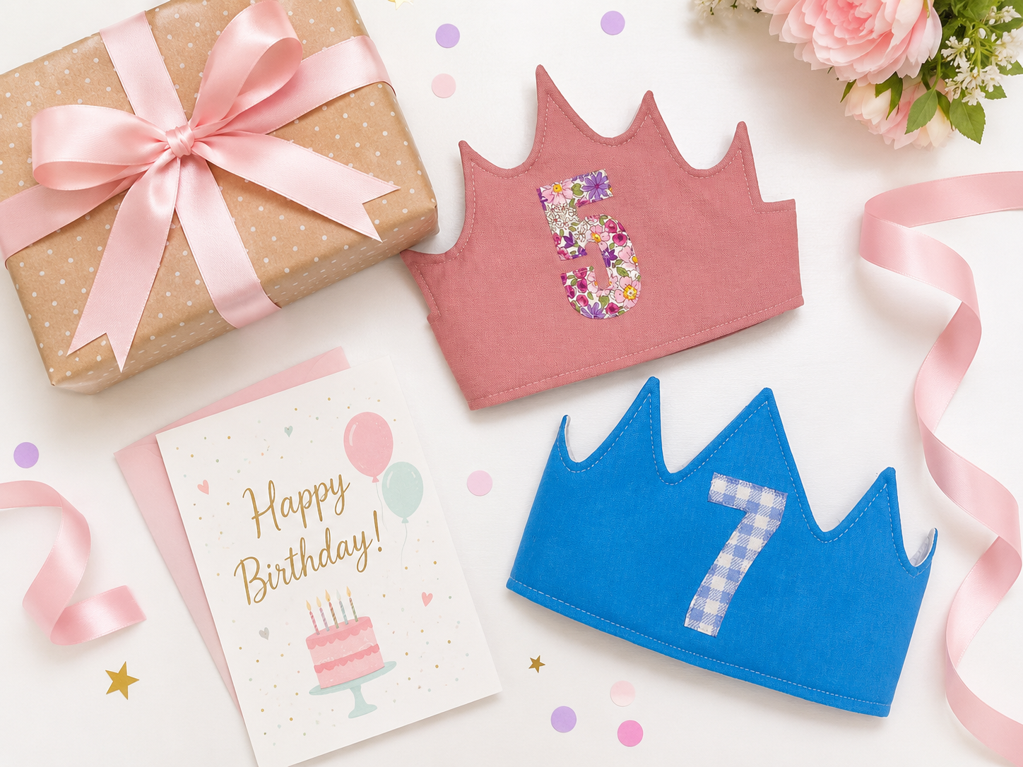 Birthday Crown Sewing Pattern (2 designs)