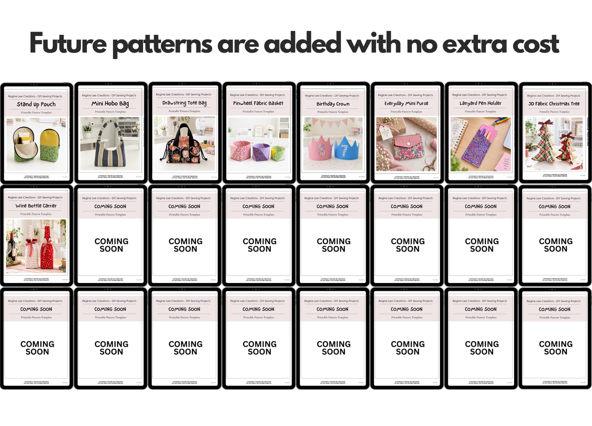 Lifetime Access RLC Sewing Pattern Library
