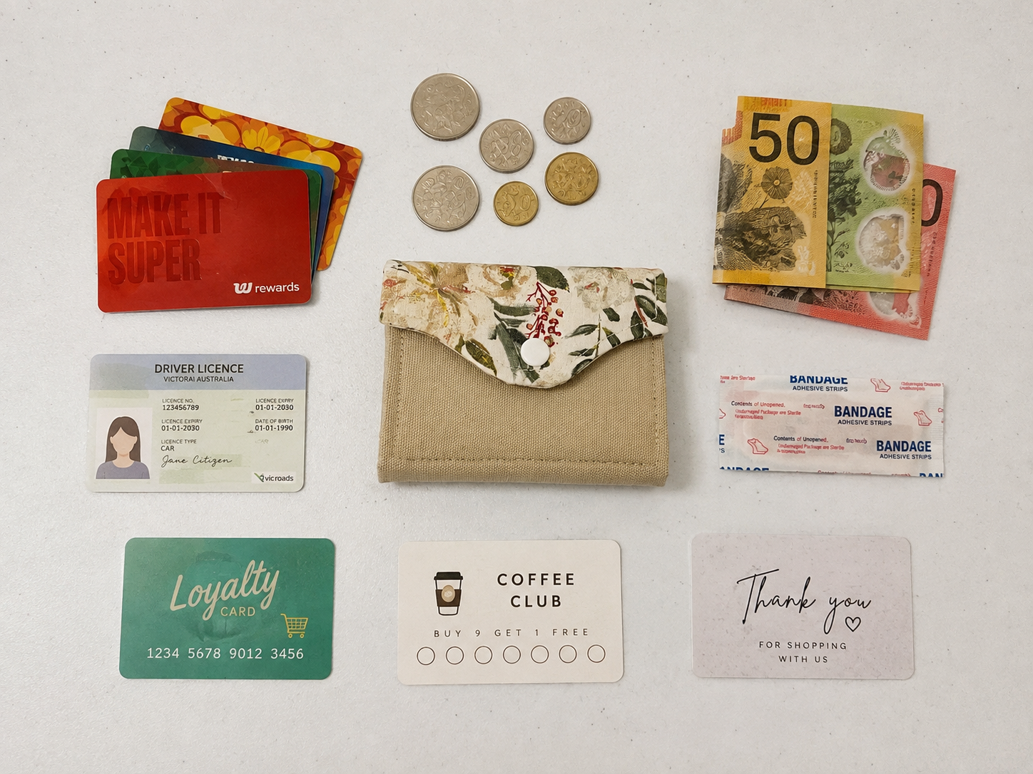 Everyday Mini Compact Wallet Sewing Pattern