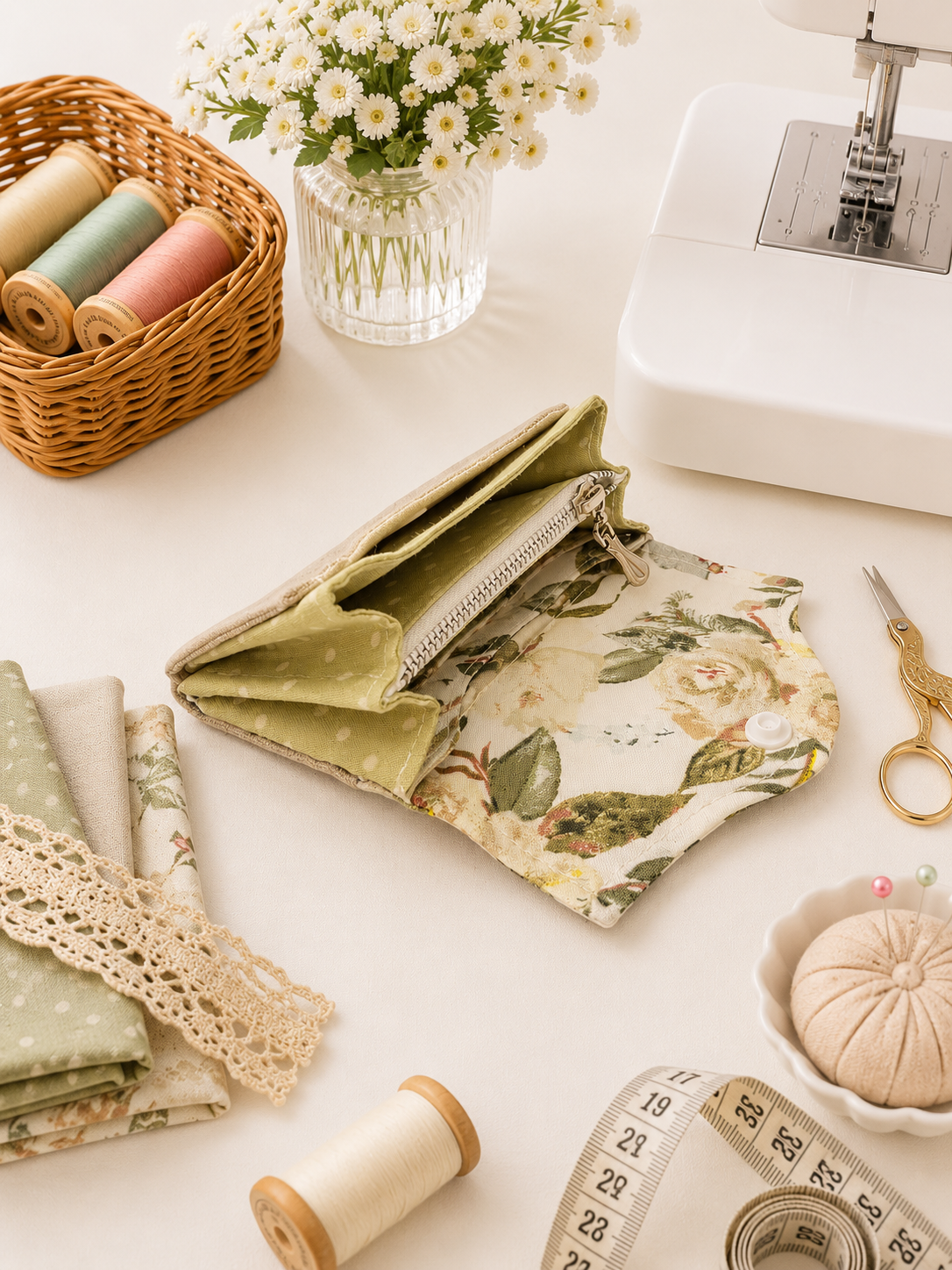 Everyday Mini Compact Wallet Sewing Pattern