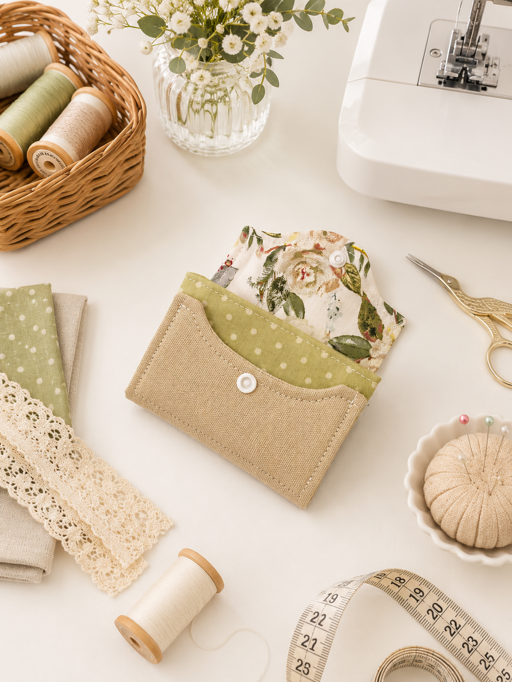 Everyday Mini Compact Wallet Sewing Pattern