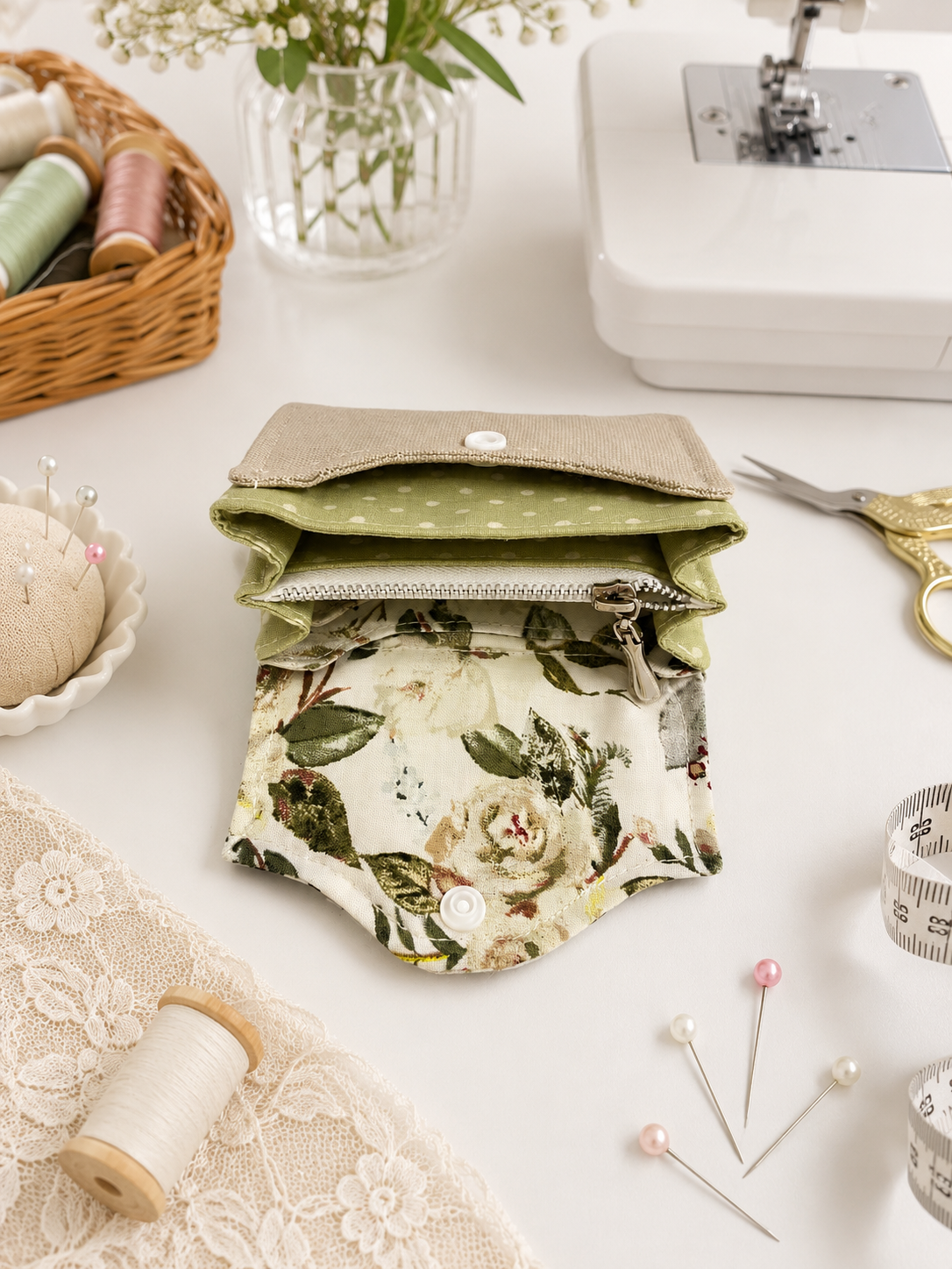 Everyday Mini Compact Wallet Sewing Pattern