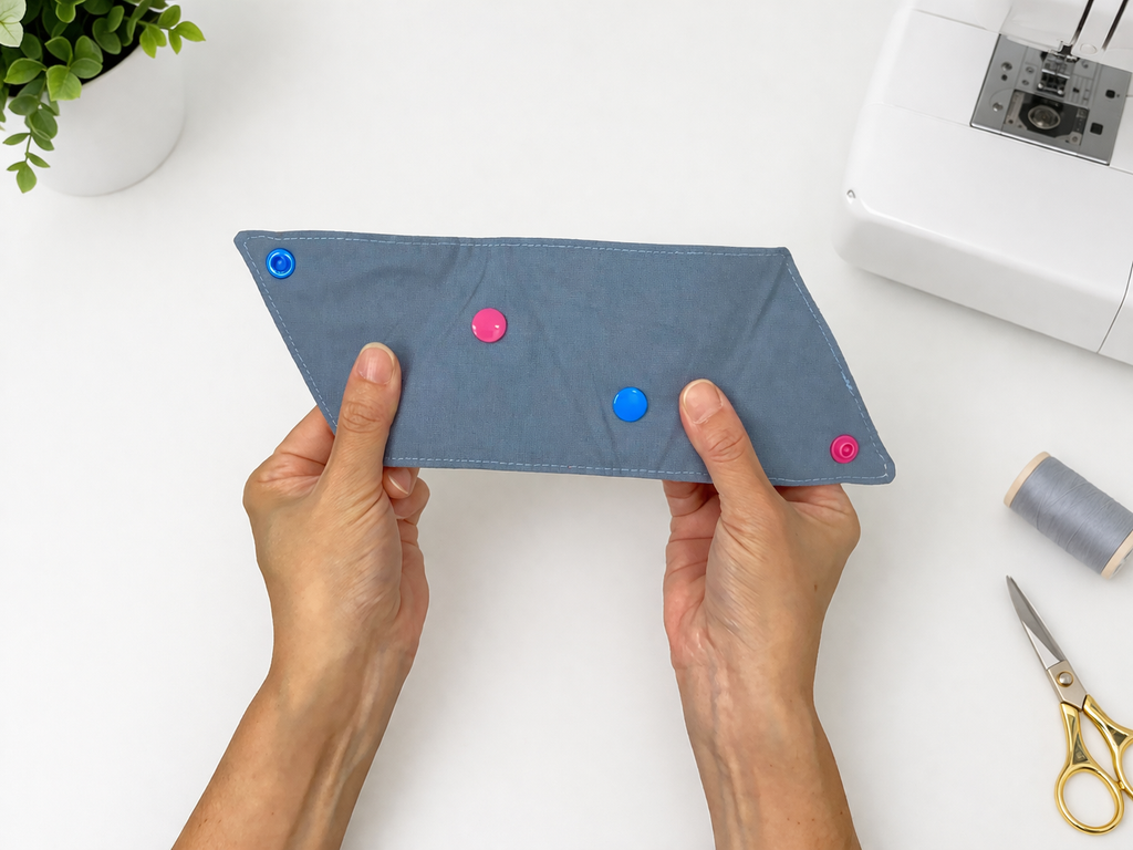 Triangle Snap Pouch Sewing Pattern