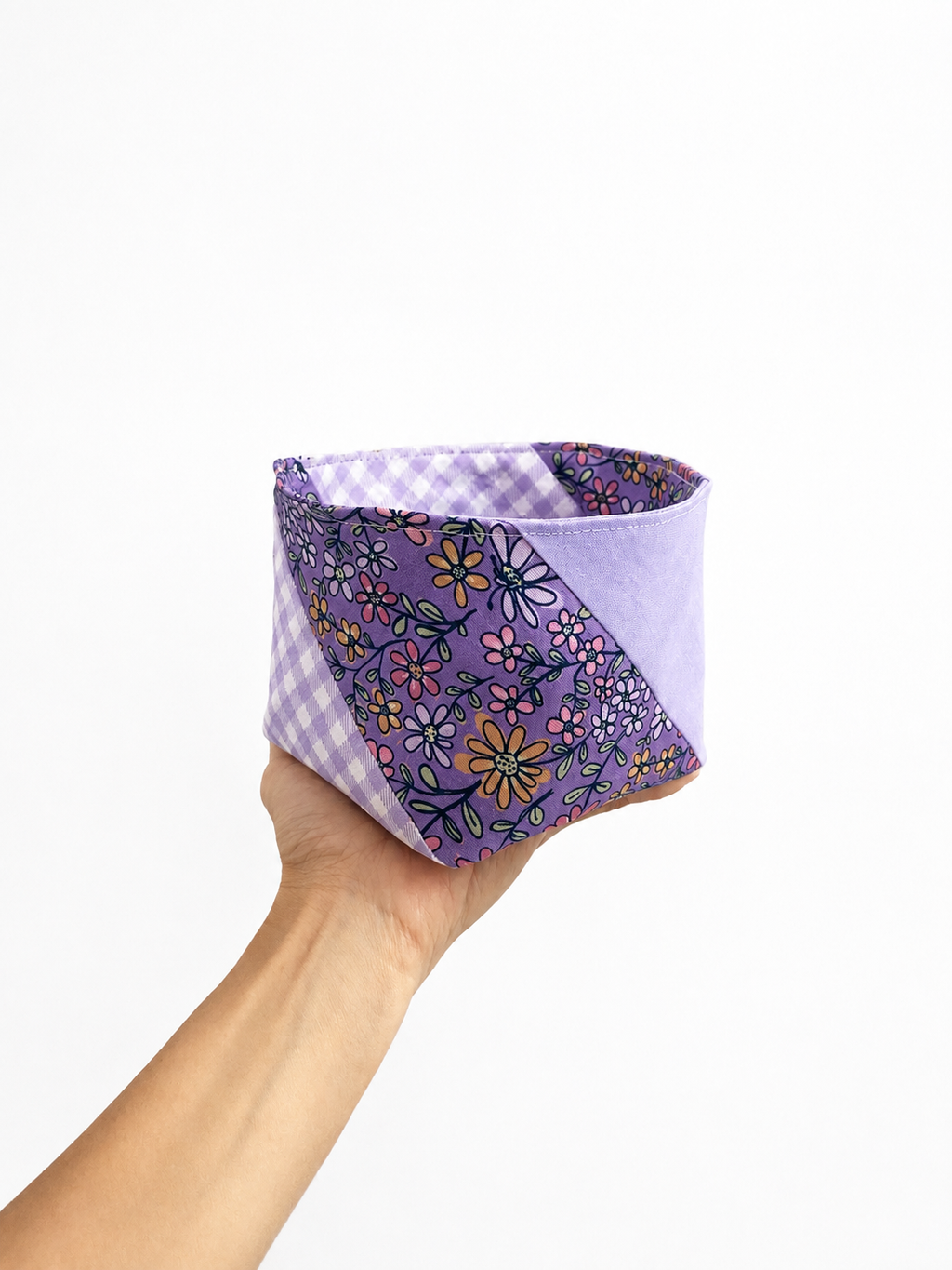 Pinwheel Fabric Basket Sewing Pattern (3 Sizes)