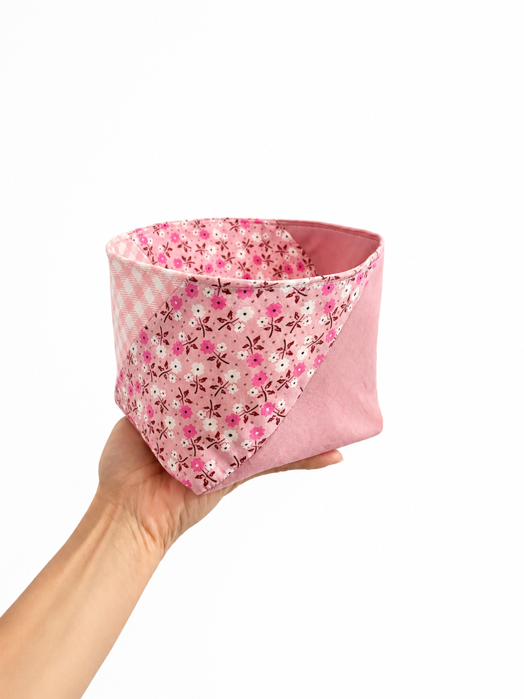 Pinwheel Fabric Basket Sewing Pattern (3 Sizes)