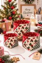 Pinwheel Fabric Basket Sewing Pattern (3 Sizes)