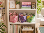 Pinwheel Fabric Basket Sewing Pattern (3 Sizes)