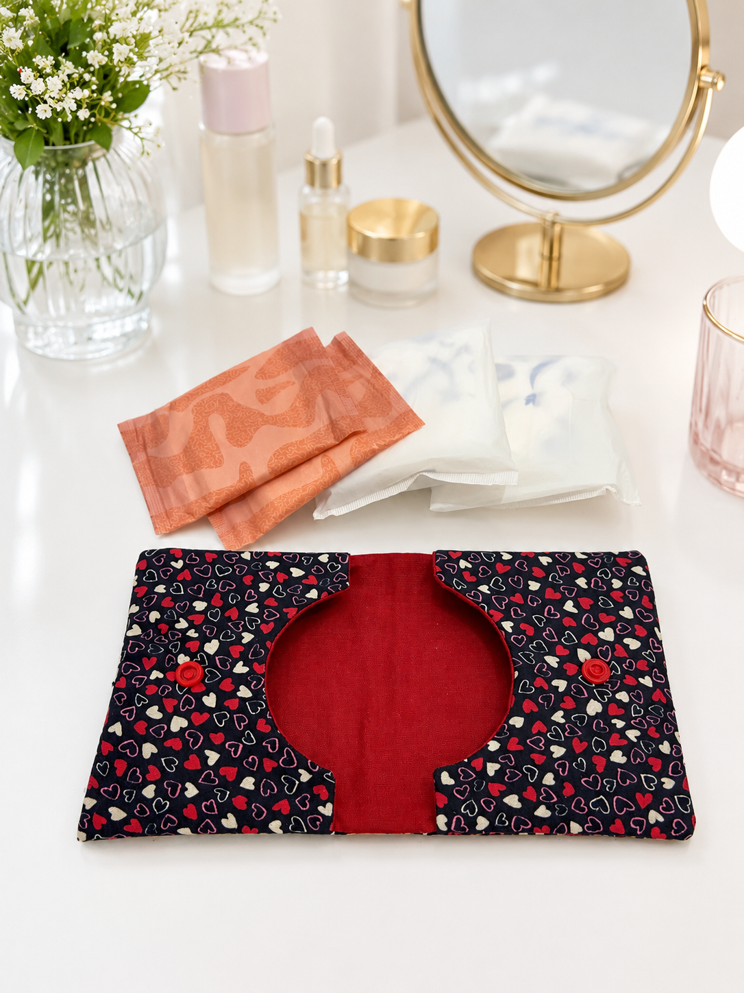 Sanitary Pad Pouch Sewing Pattern