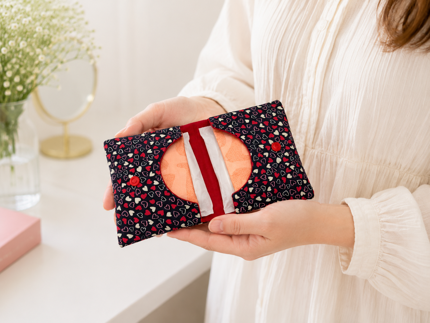 Sanitary Pad Pouch Sewing Pattern