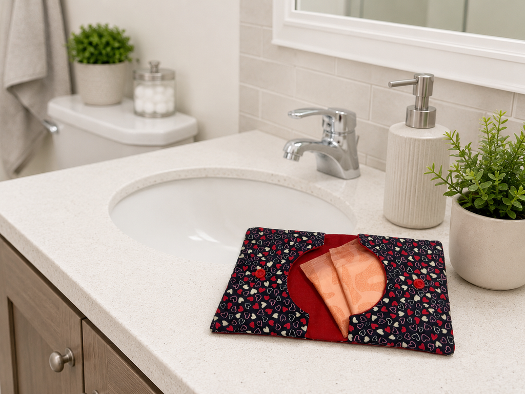 Sanitary Pad Pouch Sewing Pattern