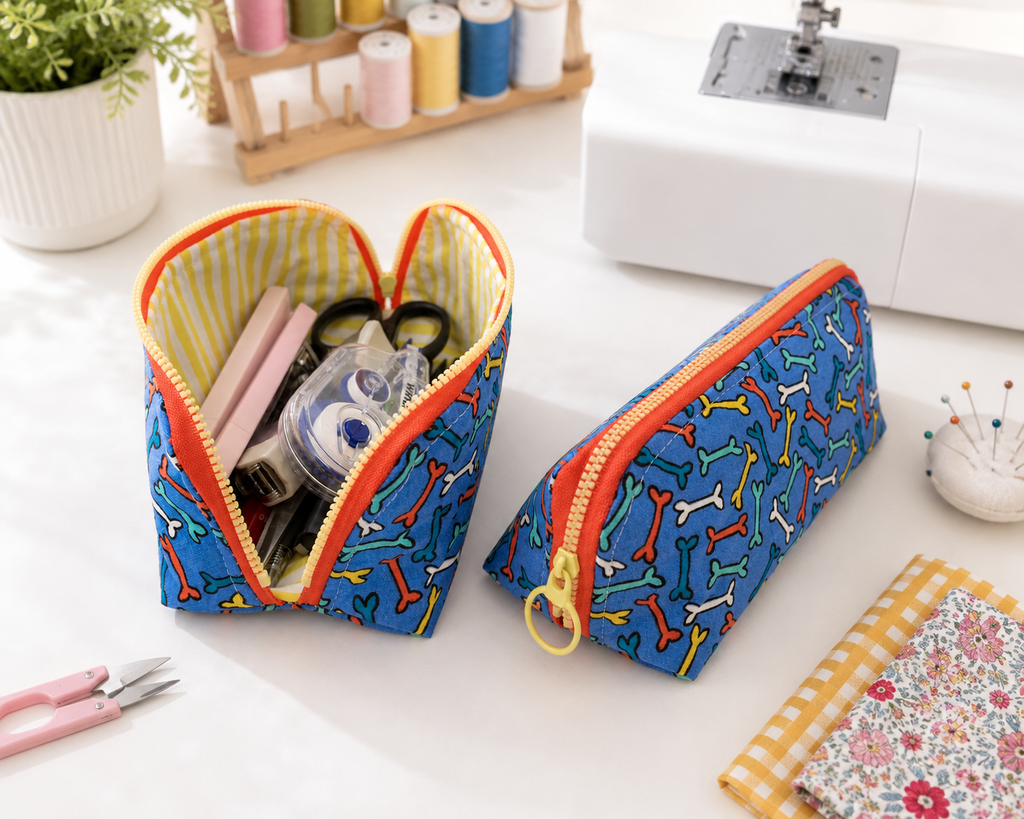 Wide Open Pencil Case Sewing Pattern