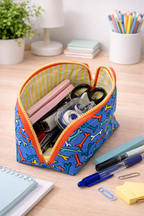 Wide Open Pencil Case Sewing Pattern