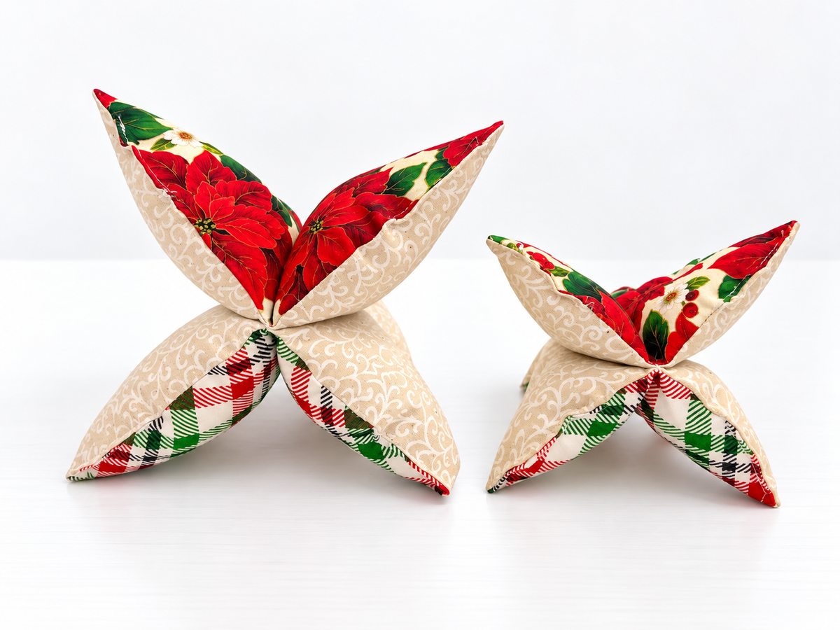 3D Fabric Christmas Tree Sewing Pattern (2 Sizes)