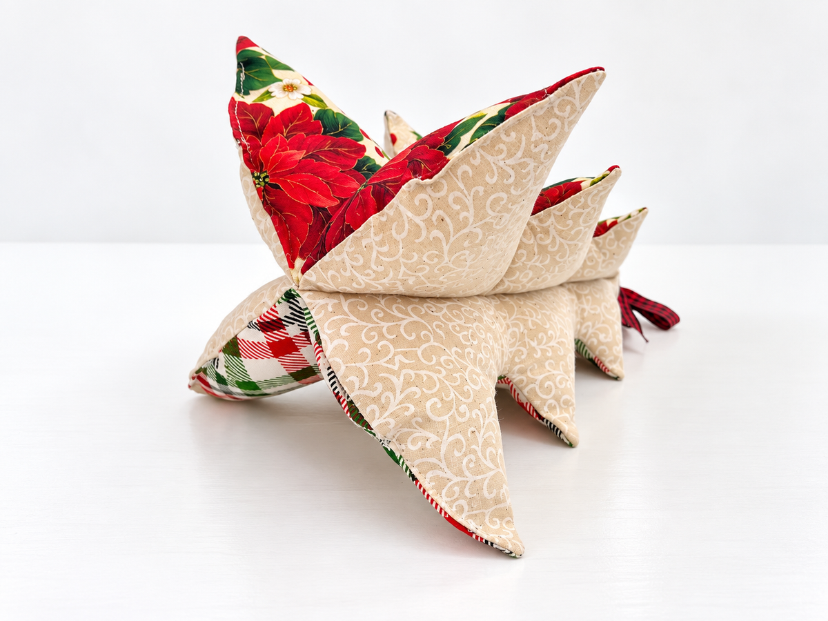 3D Fabric Christmas Tree Sewing Pattern (2 Sizes)