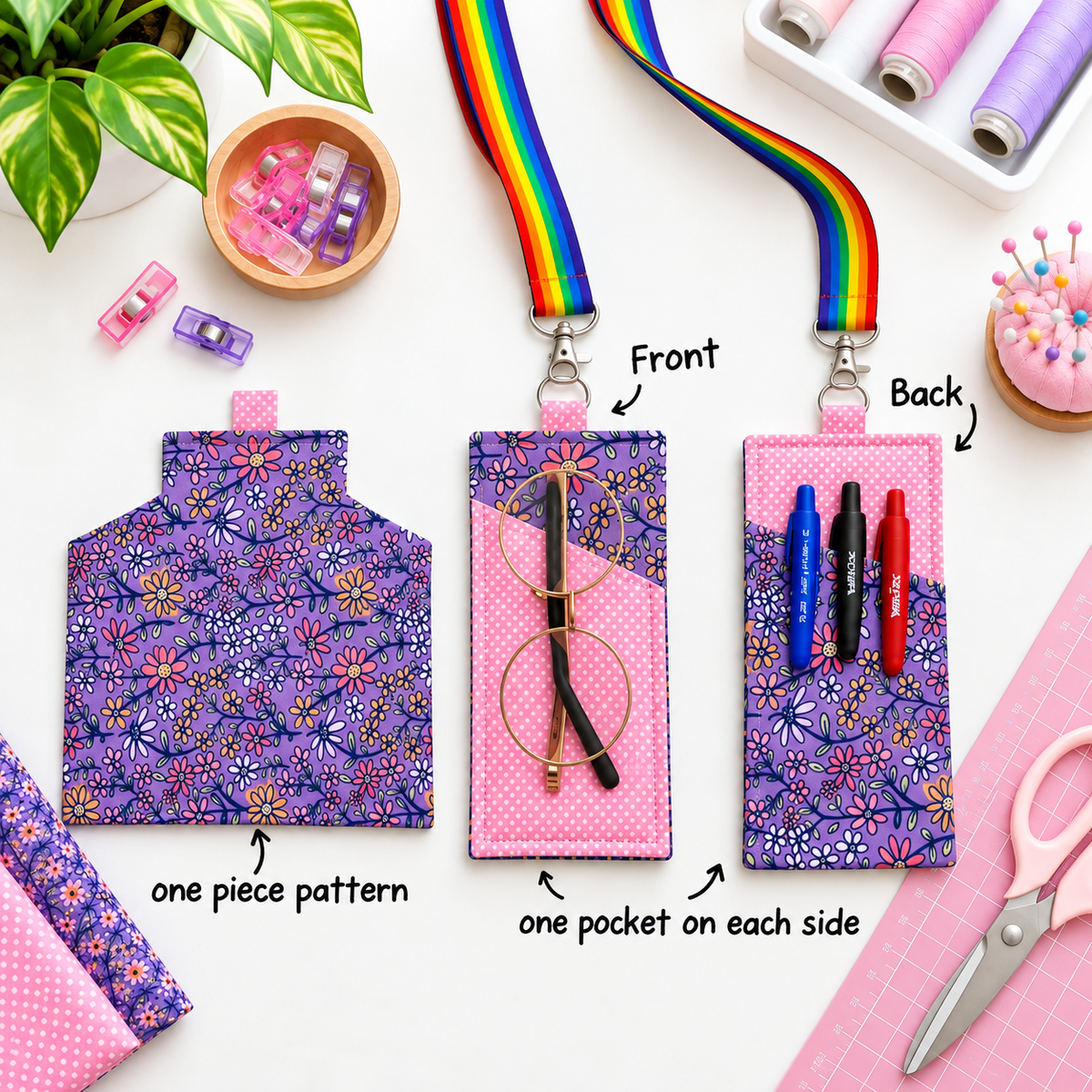 Lanyard Pen Holder Sewing Pattern