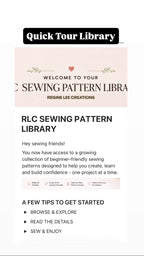 Lifetime Access RLC Sewing Pattern Library